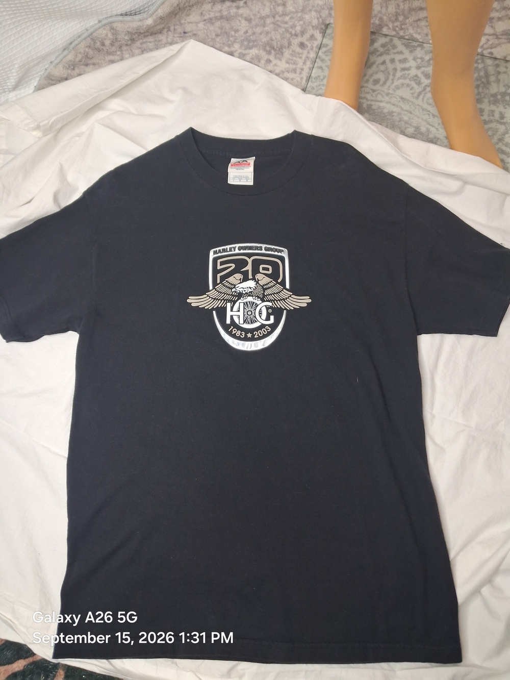 Black Graphic Tee Hog 20yr